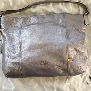 Coach champagne Leather Shoulder Bag